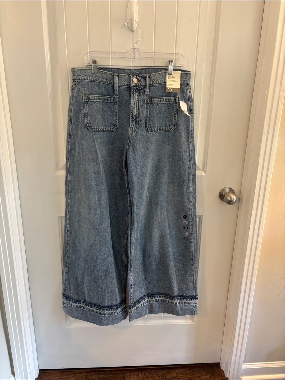 GAP Light Blue Wide-Leg High-Rise Jeans